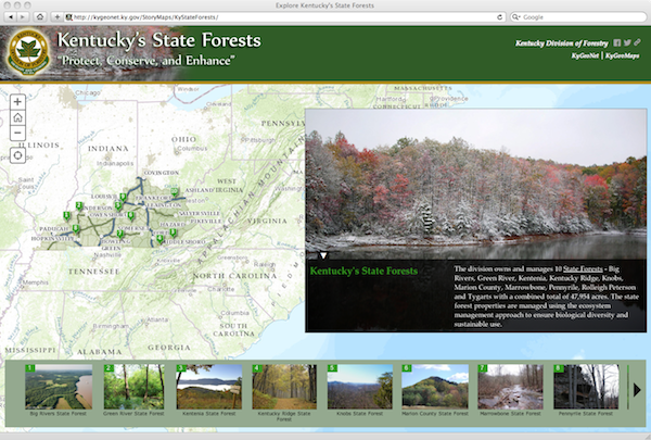 Ky State Forests Story Map