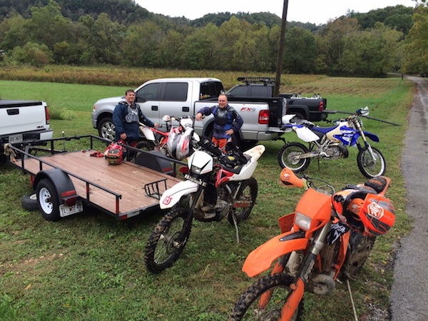 Tom and Tim at the Staging Area