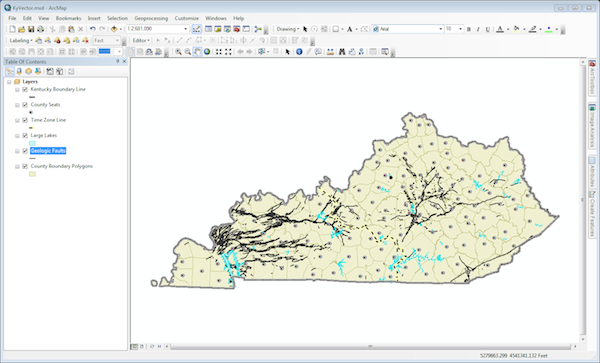 KyVector Layers in ArcMap