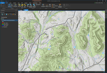 KyTopo Image Service in ArcGIS Pro