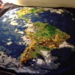 Earth Quilt on Bed