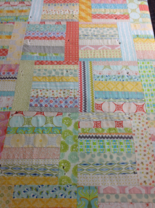 Sunday Morning Quilt top close up